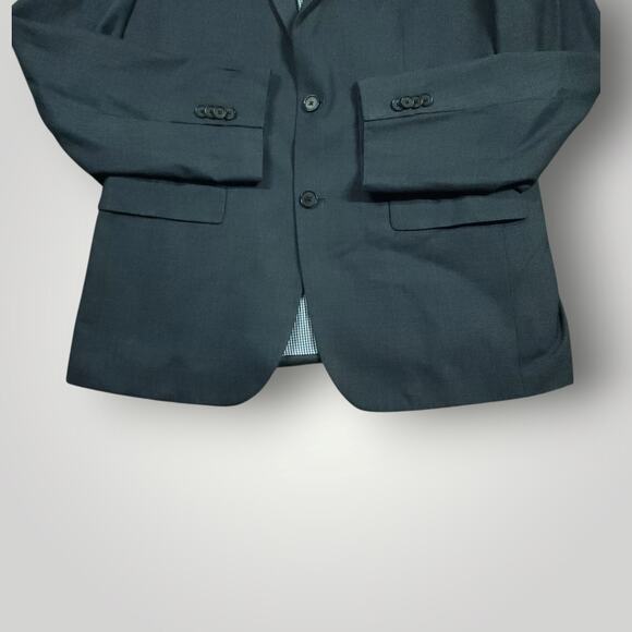 Banana Republic Blazer Sport Coat Mens 42R Tailored Slim Fit Performance Plaid - Picture 7 of 9